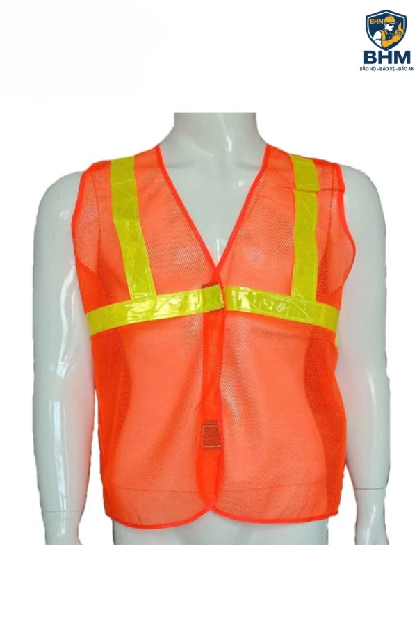 Áo lưới phản quang màu cam