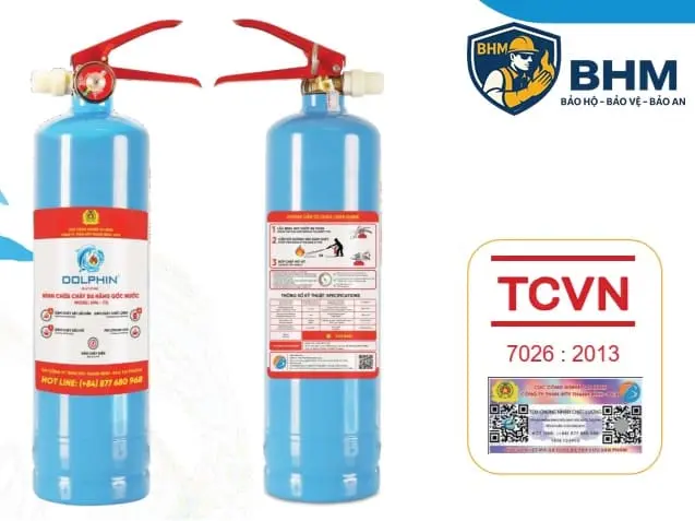 Bình chữa cháy đa năng Dolphin DPA T1L Pin điện